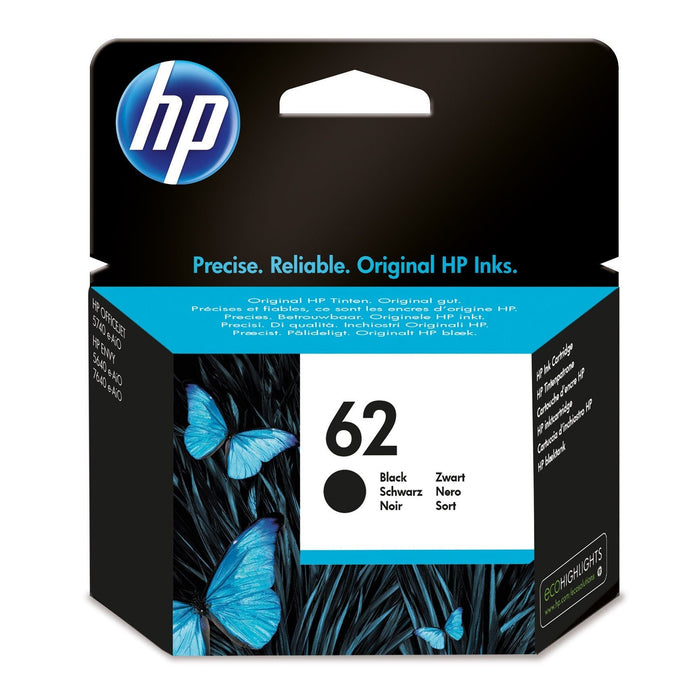 HP 62 Black Original Ink Cartridge - C2P04AE
