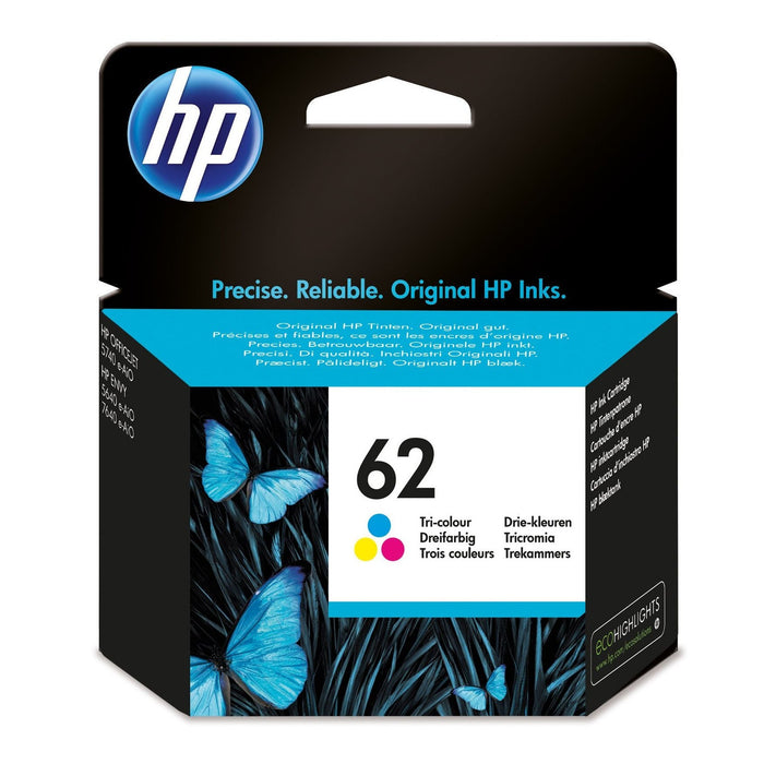 HP 62 Tri-colour Original Ink Cartridge - C2P06AE