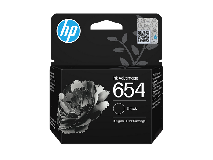 HP 654 Black Original Ink - 7FP39UE