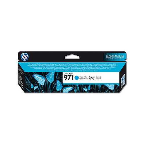 HP 971 Cyan Original Ink Cartridge Page Yield 2500 CN622AE