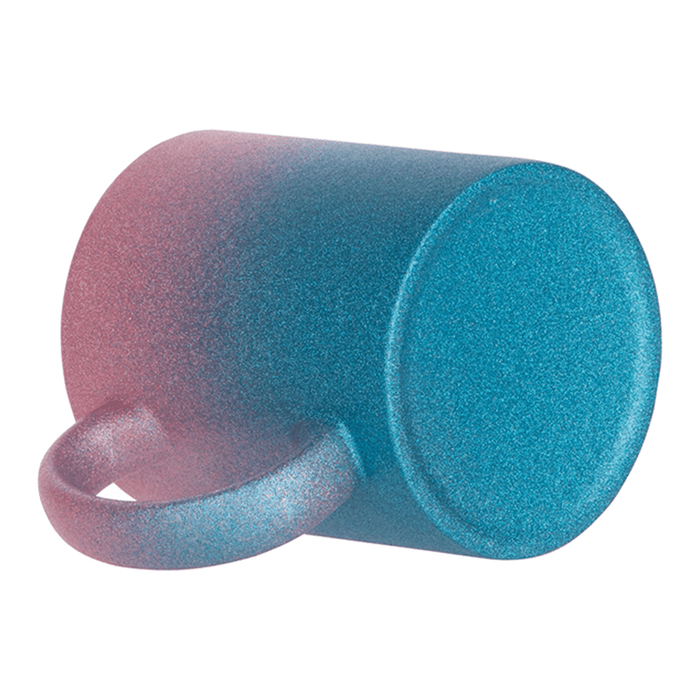HPN SubliCraft 11 oz. Glitter Gradient Sublimation Ceramic Mug - 36 per case - HeatPressNation