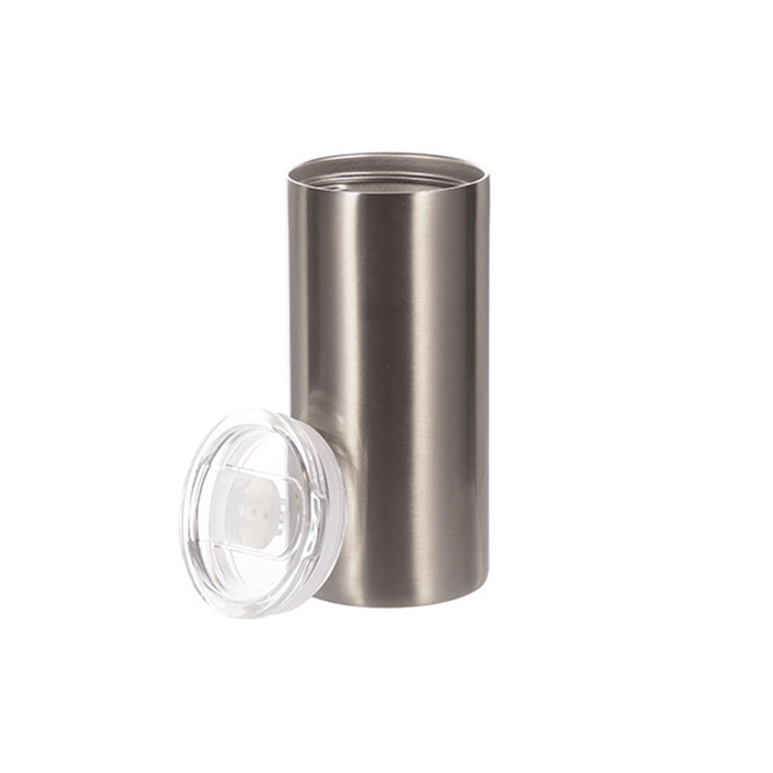 HPN SubliCraft 12 oz. Silver Stainless Steel Sublimation Lowball Tumbler - HeatPressNation