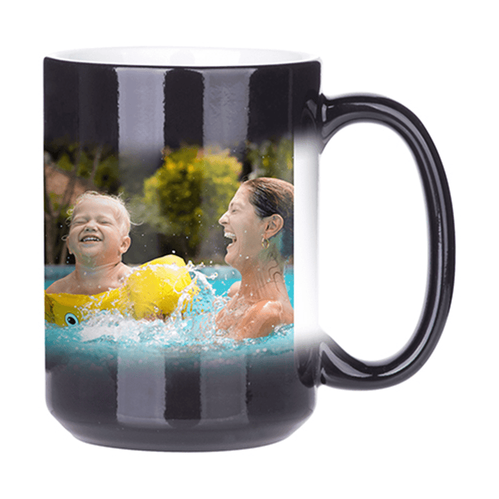 HPN SubliCraft 15 oz. Glossy Color Changing Ceramic Sublimation Mug - 12 per Case - HeatPressNation