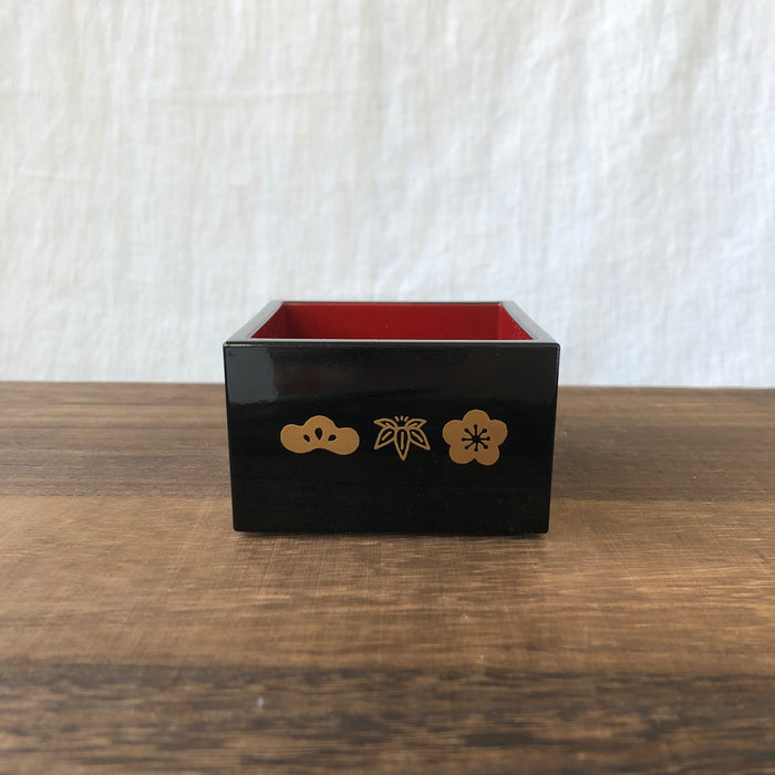 Miyama: Masu #4 Black - Shochikubai (Pine, Bamboo, Plum)