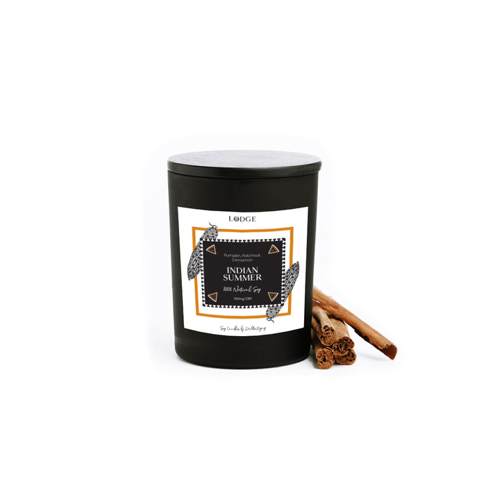 Indian Summer - 18oz Infused* Soy Candle - LODGE Soy Candles