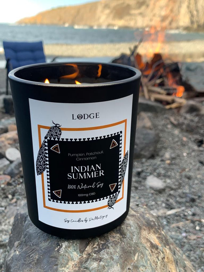 Indian Summer - 18oz Infused* Soy Candle - LODGE Soy Candles
