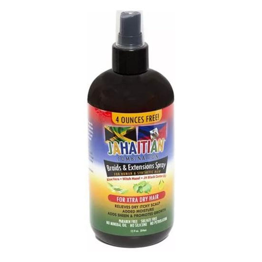Jahaitian Braid and Extensions Spray Extra Dry Hair 12oz