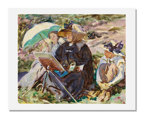 MFA Prints archival replica print of John Singer Sargent, Simplon Pass: The Lesson from the Museum of Fine Arts, Boston collection.