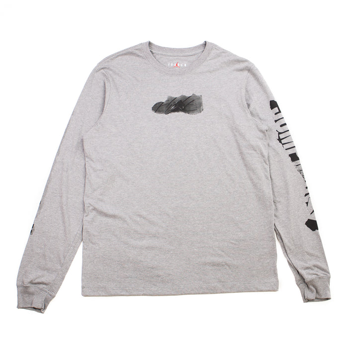 Jumpman Long-sleeve Tee (Carbon Heather/Black)