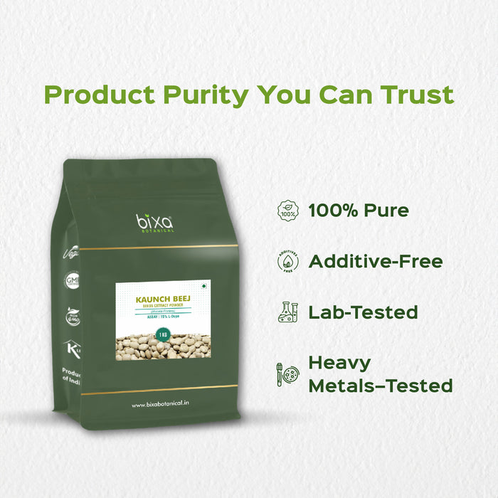 Kaunch beej (Mucuna pruriens) dry Extract - 15% L-Dopa by HPLC