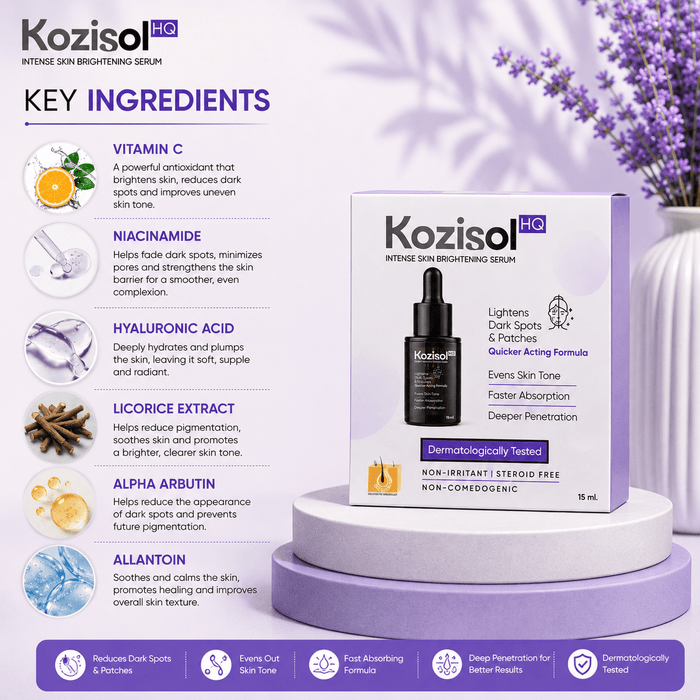 Kozisol HQ Intense Skin Brightening Serum - Cosmosentials