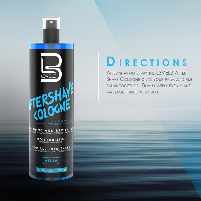 L3VEL3™ After Shave Cologne - Aqua