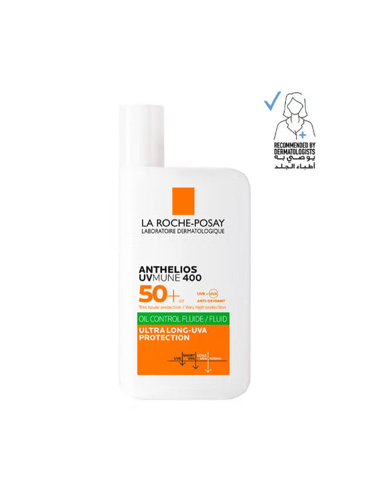 La Roche-Posay Anthelios UVMune 400 SPF 50+ Oil Control Invisible Fluid Sunscreen - 50ml, Sunscreen