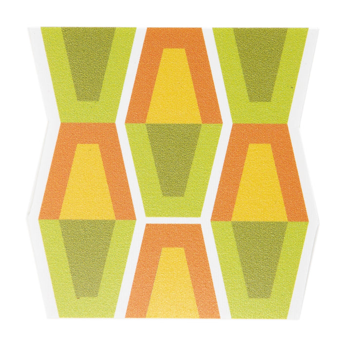 Lava Lamp Vinyl Coasters Orange Green -Set of 8 - Destination PSP