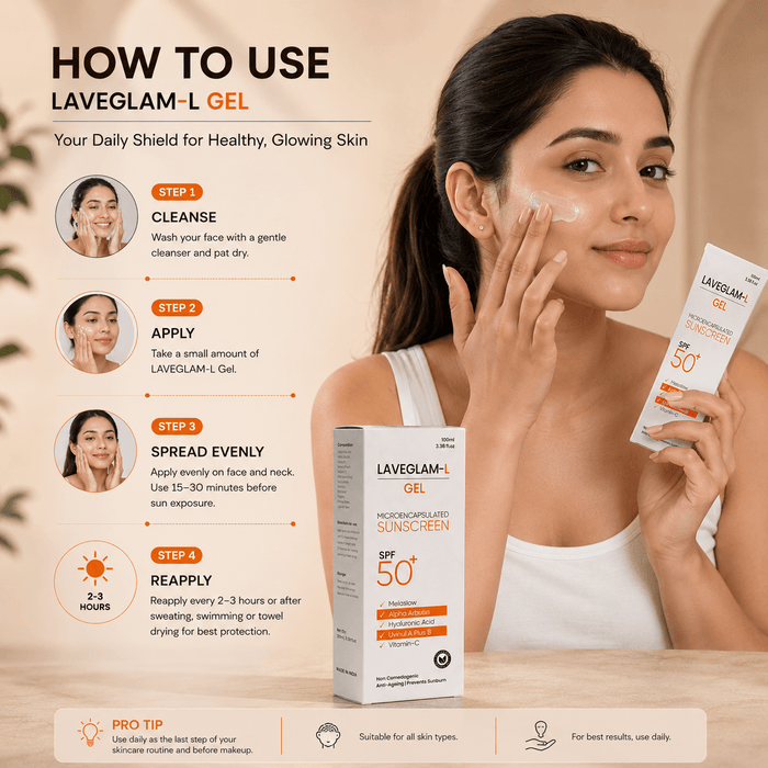 LAVEGLAM - L Sunscreen Gel SPF 50+ - Cosmosentials