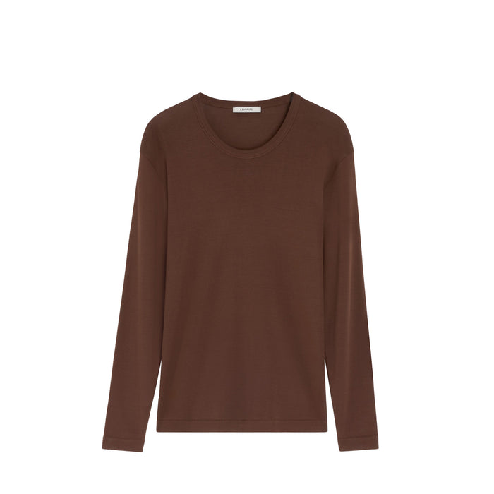 Lemaire RIB LONG SLEEVE TOP, Brunette