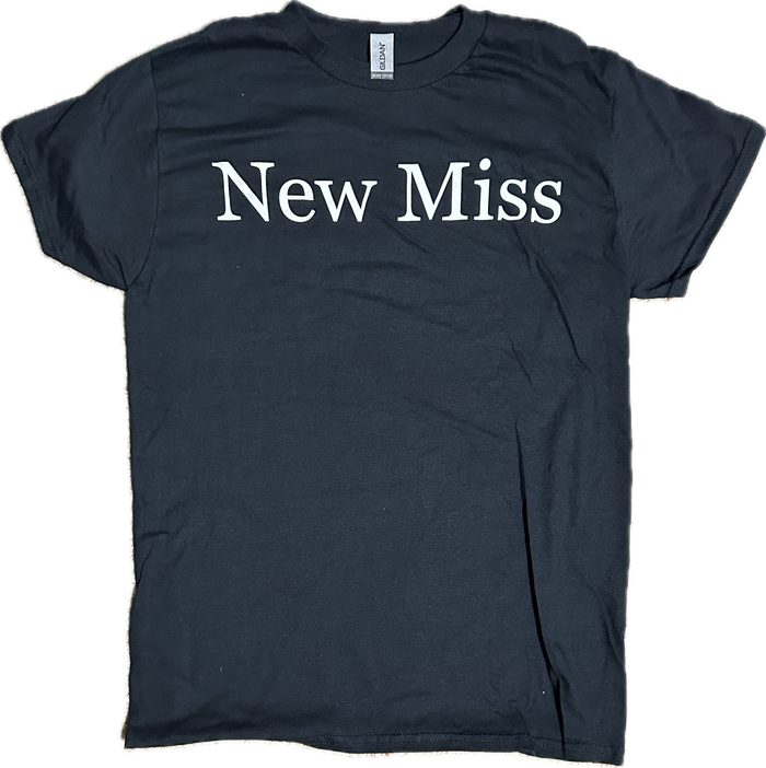 Limited Edition "New Miss" BLACK short-sleeve T-shirt (Fancy LETTERS)