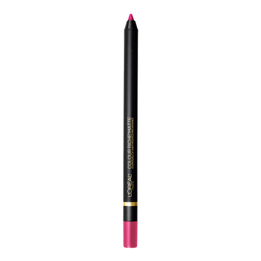 L'Oreal Colour Riche Matte Sharpenable Lip Liner 108 BEST MATTES, showcasing smooth, matte texture in a precise pencil