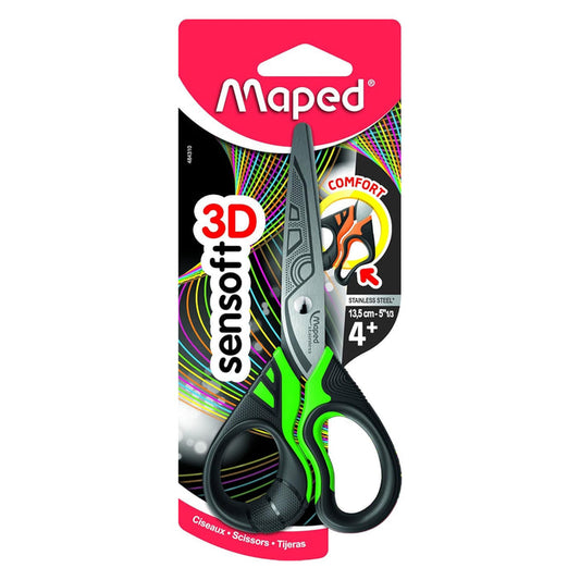 Maped Scissors Sensoft Fluo 13.5Cm Try Me