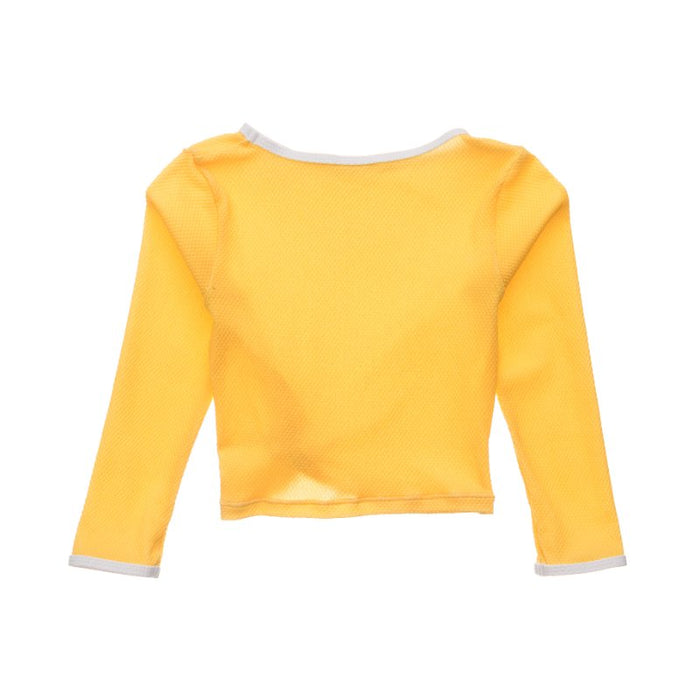 Marigold Long Sleeve Wrap Crop Top - Destination PSP