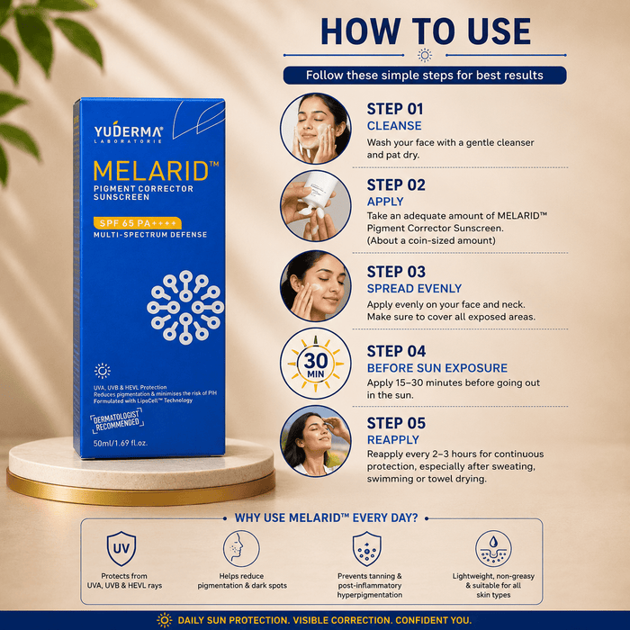 Melarid Pigment Corrector Sunscreen SPF 65 PA++++ - Cosmosentials