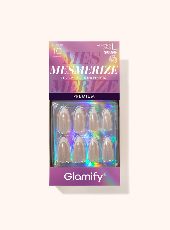 Mesmerize Premium Press On Nails - ntmr-01-almond-long