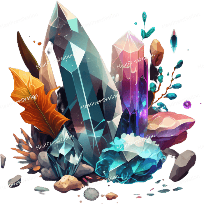Mineral Crystals Design - HeatPressNation
