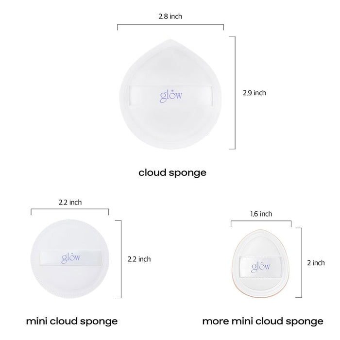 Glow Mini Cloud Sponge Nudie Glow Australia