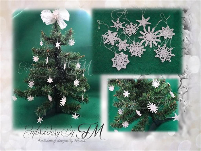 Mini snowflakes / 10 pieces