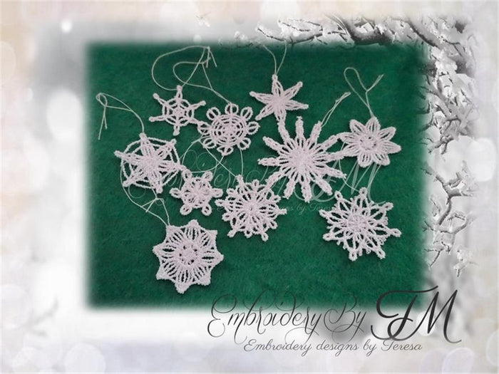Mini snowflakes / 10 pieces