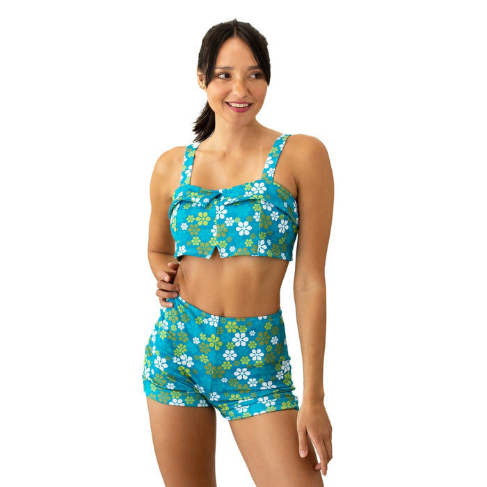 Mod Swim Modfest Floral Crop Top - Destination PSP