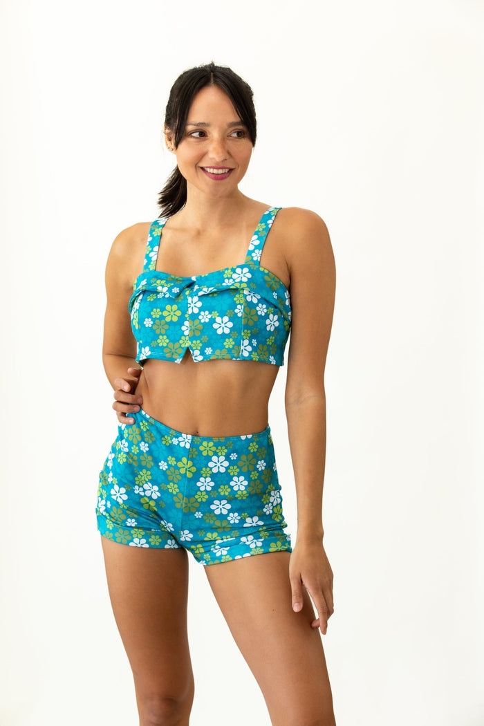 Mod Swim Modfest Floral Crop Top - Destination PSP