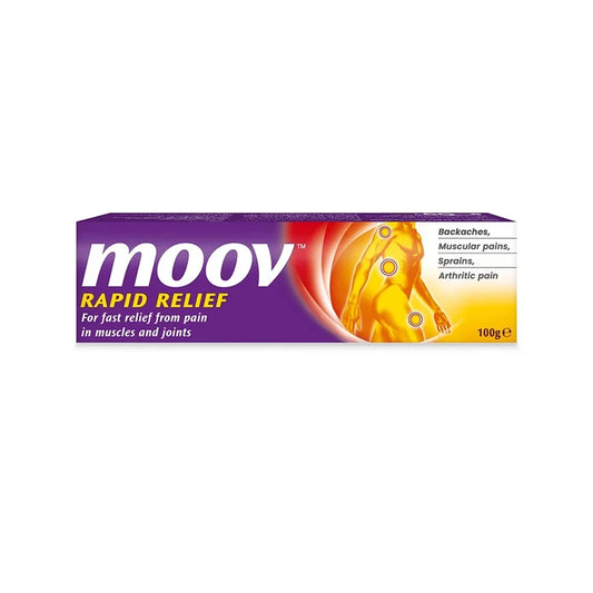 MOOV Rapid Pain Relief Cream - 100g, Heat Rubs