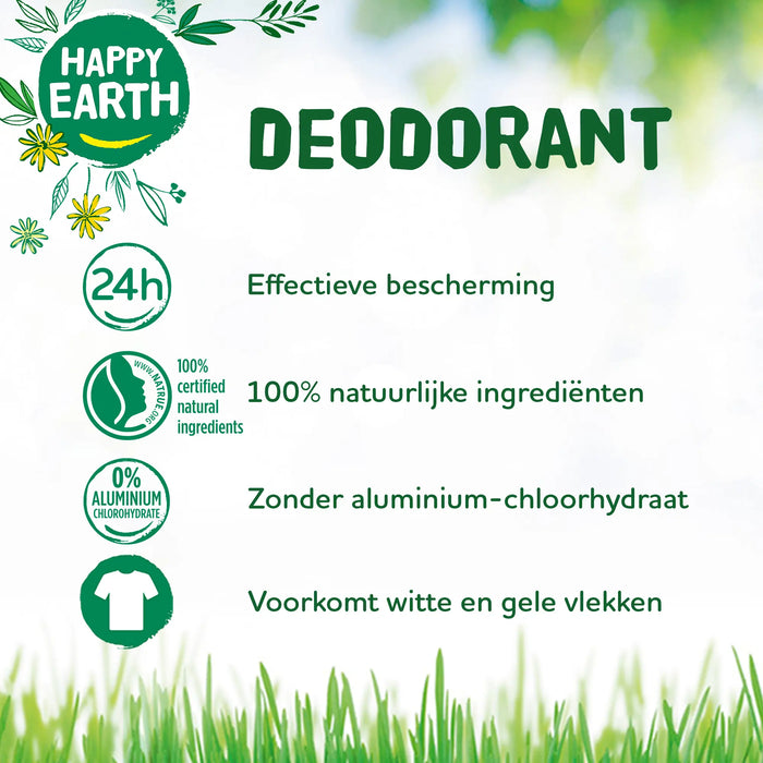 Natural Deodorant Cream Bergamot Happy Earth