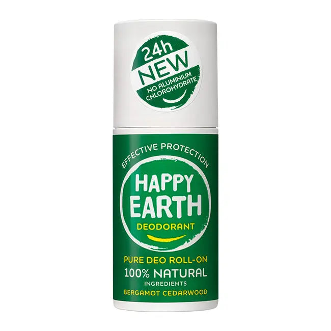 Natuurlijke Deodorant Roller Bergamot Cedarwood Happy Earth