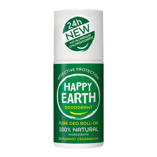 Natuurlijke Deodorant Roller Bergamot Cedarwood Happy Earth
