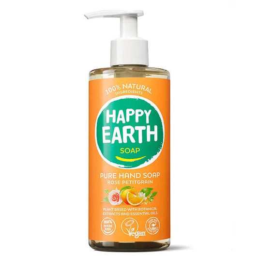Natuurlijke Handzeep Rose Petitgrain Happy Earth