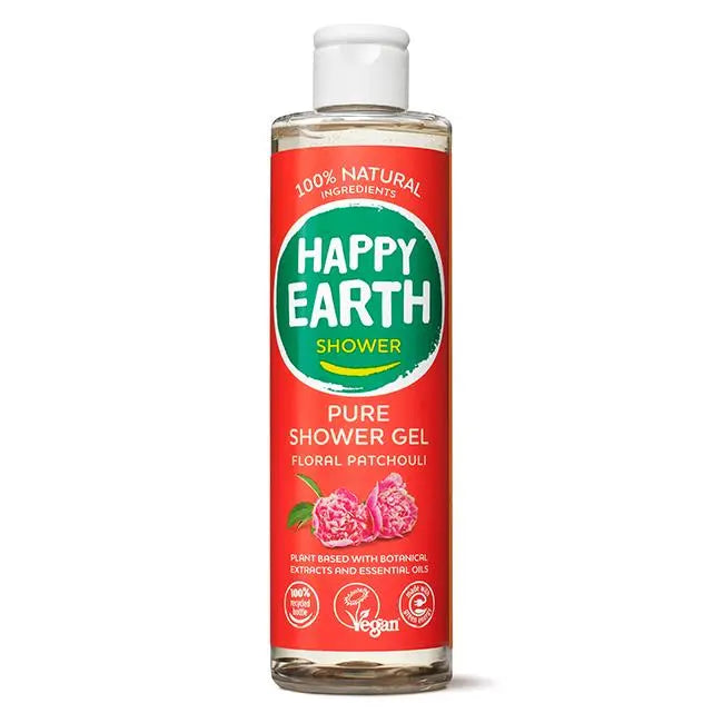 Natuurlijke Douchegel Floral Patchouli Happy Earth