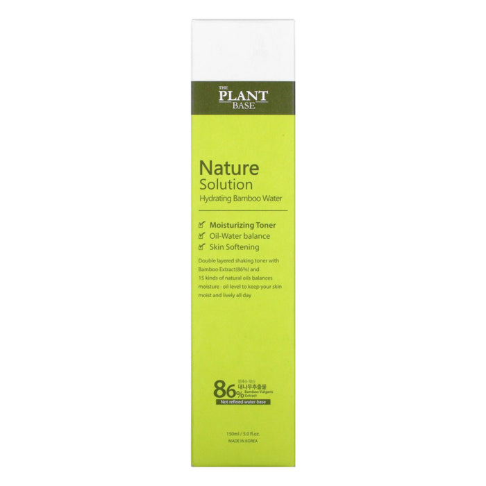 The Plant Base Nature Solution Hydrating Bamboo Water Toner - Korean-Skincare