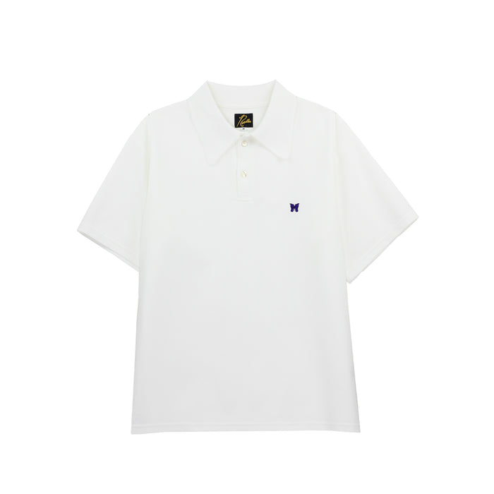 Needles S/S POLO SHIRT, White