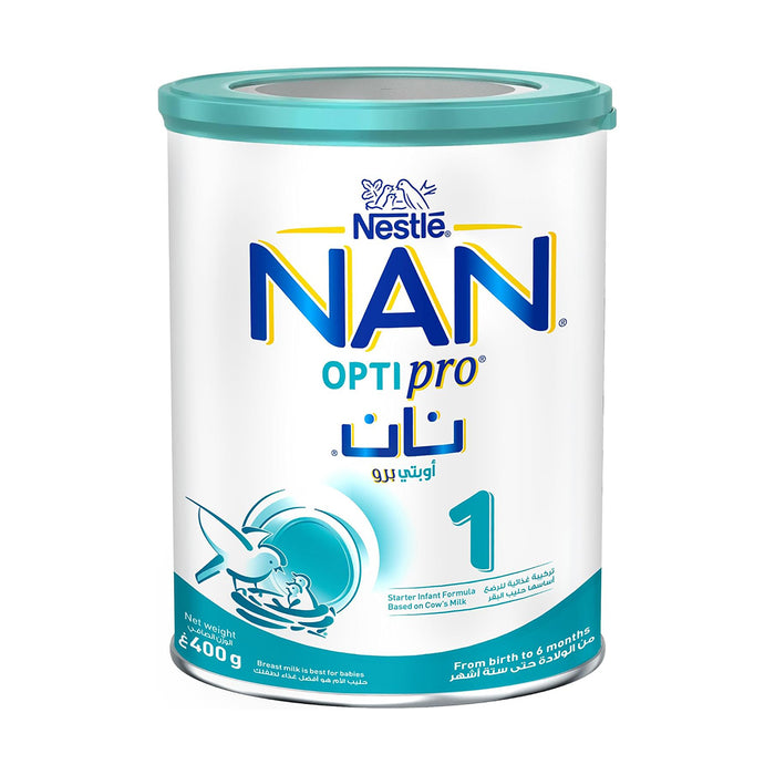 Nestle NAN Optipro 1 Infant Formula 0-6 Months - 400g, Dairy Formula