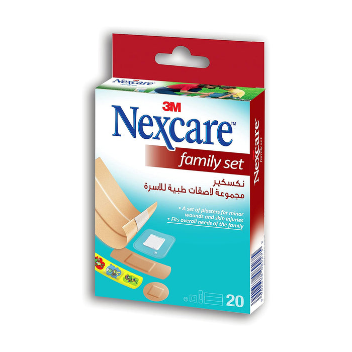 Nexcare Family Set Assorted Bandages - 20 Pieces, Medical Tape & Bandages