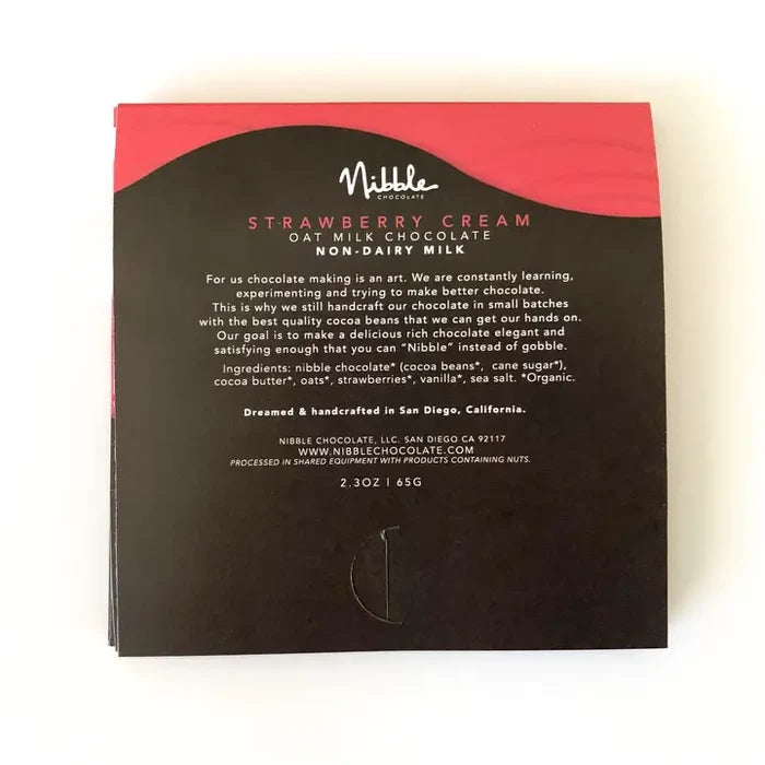NIBBLE Strawberry Cream Oat Milk Chocolate