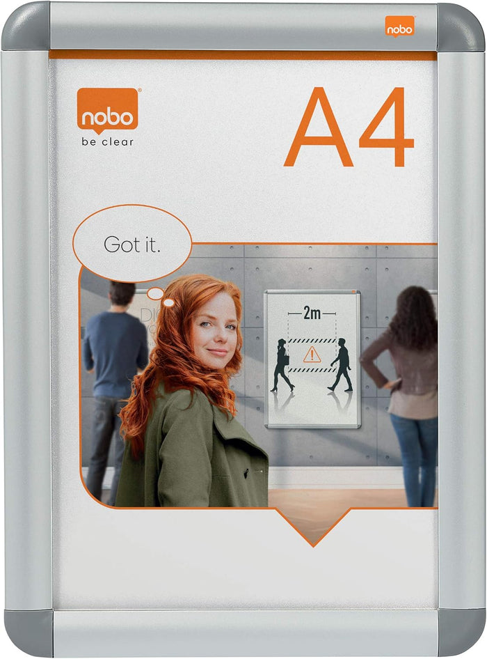 Nobo Clip Frame A4 – Aluminium - Office R Us Lagos