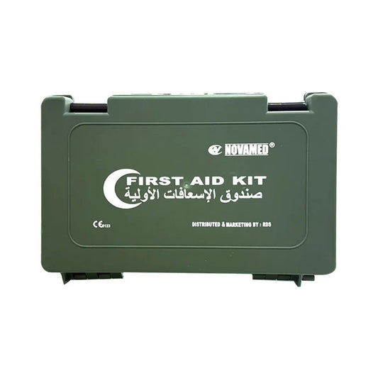 Novamed Empty First Aid Box (Green) for 25 Persons, First Aid Kits