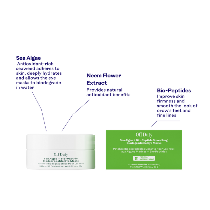 Three Ships-Off Duty Sea Algae + Bio-Peptide Smoothing Biodegradable Eye Masks-Skincare-628110639523_6_Benefits_1a9d0c22-aaee-4055-b7d7-64b45f52f6f8-The Detox Market |