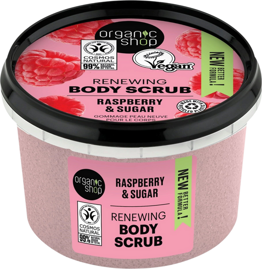 Organic Shop Raspberry and Sugar Renewing Body Scrub 250ml