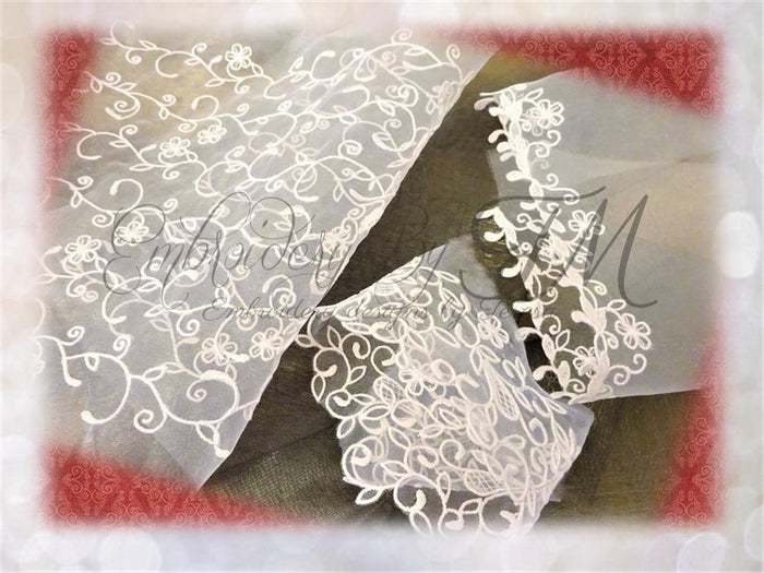 Organza Embroidery / Design flowers/8 design variations