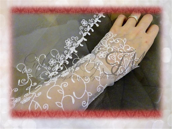 Organza Embroidery / Design flowers/8 design variations