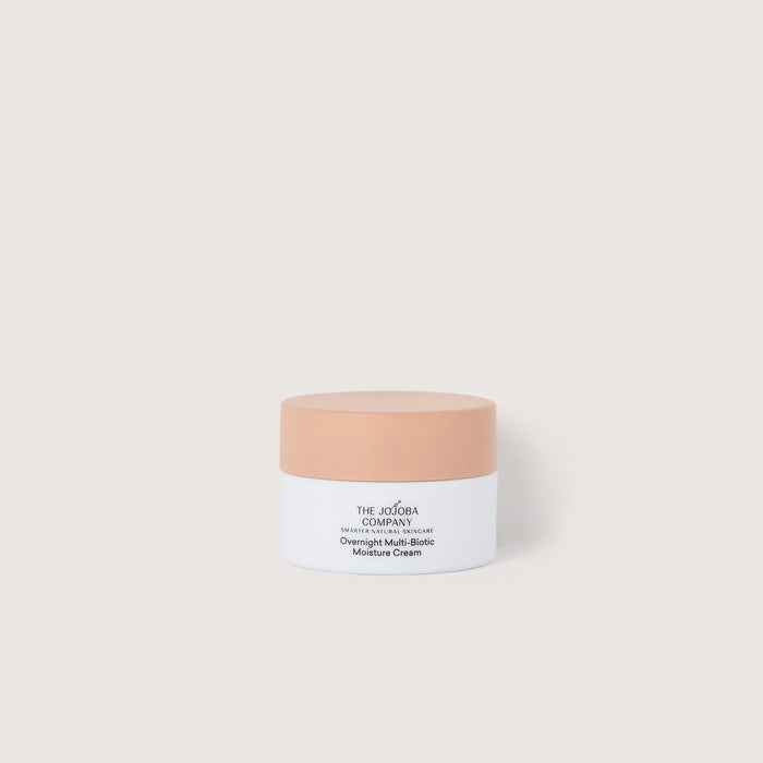 The Jojoba Company Overnight Multi-biotic Moisture Cream packaging on a white background